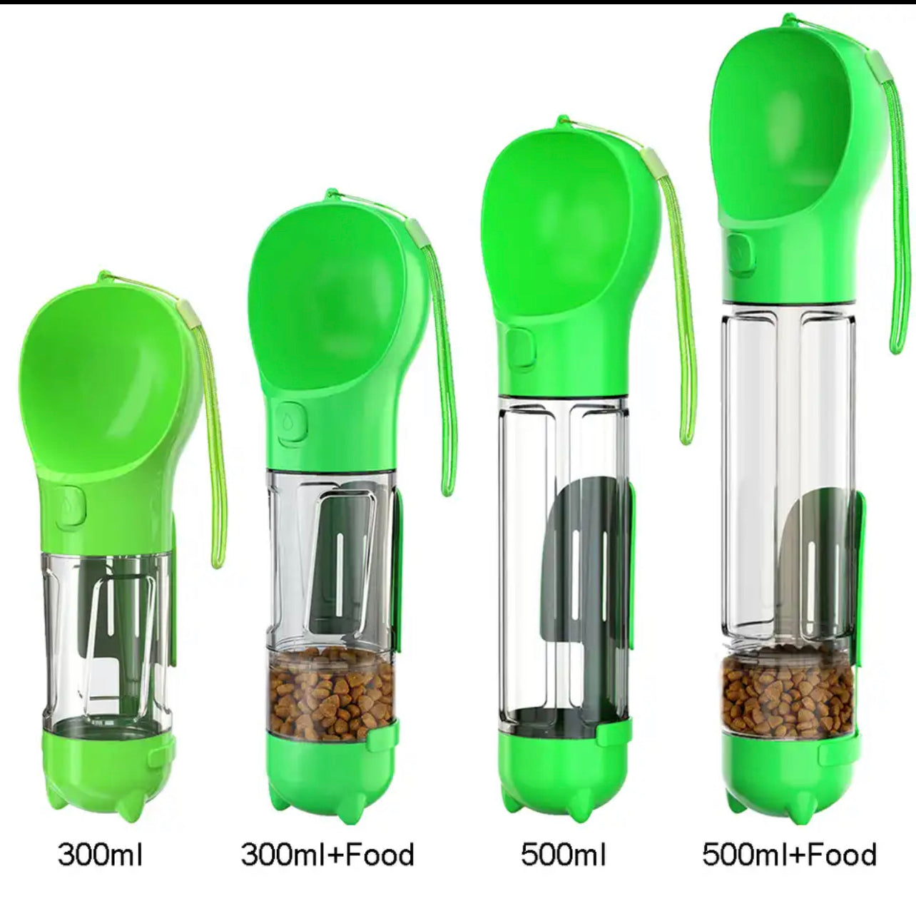 Dog Water Bottle Food Feeder 5 in 1