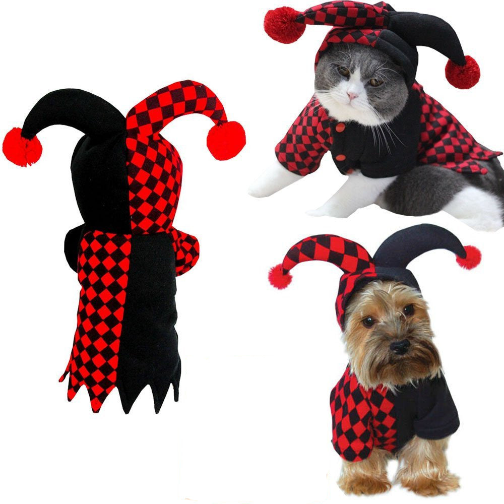 Funny Jester Pet Costume