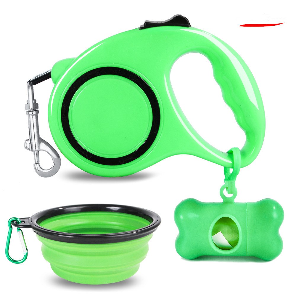 Dog Lead & Folding Dog Bowl Bundle