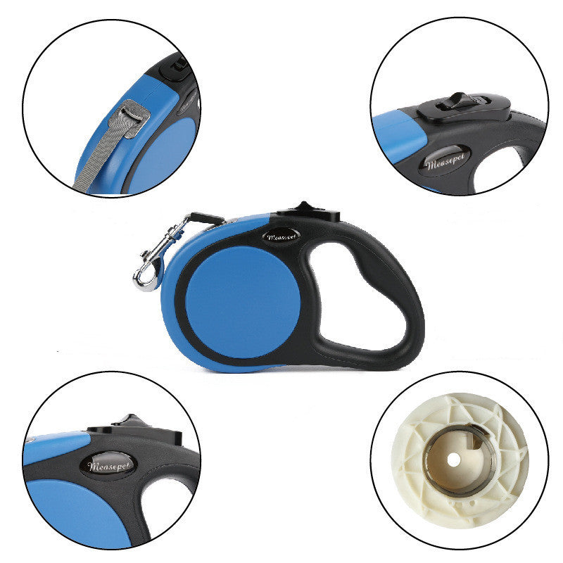 Automatic retractable dog leash