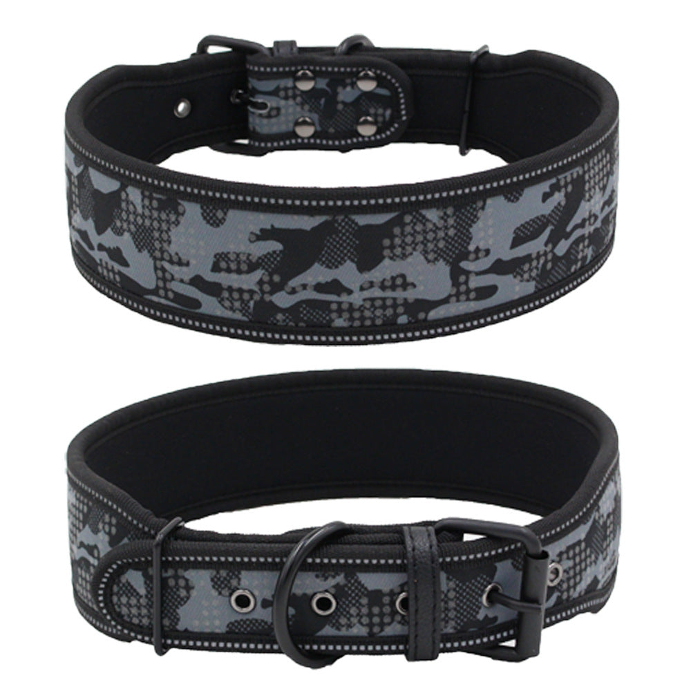 Reflective Camouflage Dog Collar