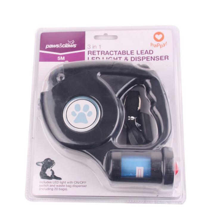 Retractable Dog Leash With Torch