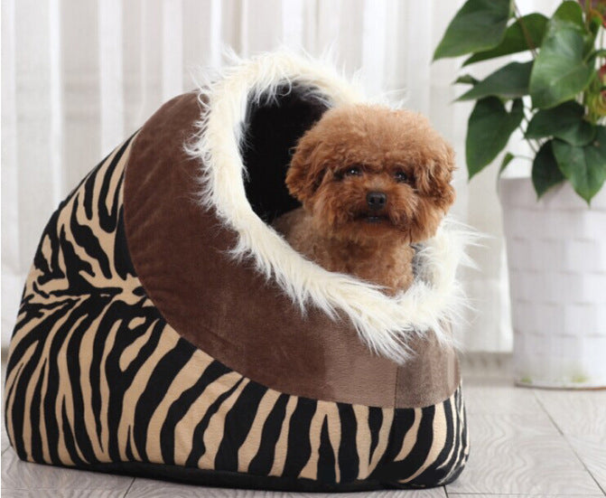 Leopard Cat & Dog Bed