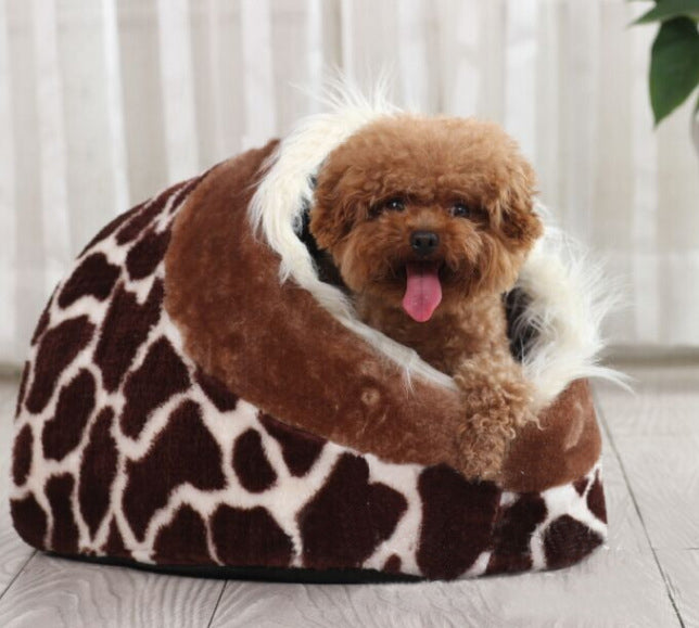 Leopard Cat & Dog Bed