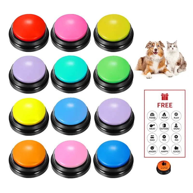 Voice Recording Button Pet Toy