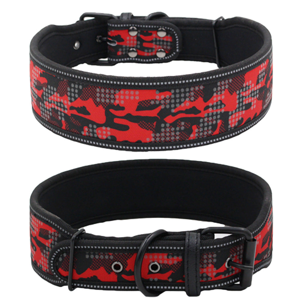 Reflective Camouflage Dog Collar