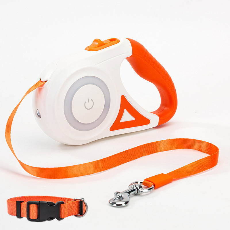 Dog Leash Retractable And Collar