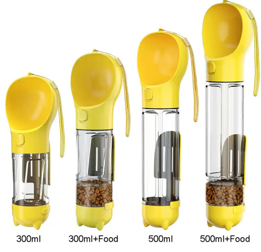 Dog Water Bottle Food Feeder 5 in 1