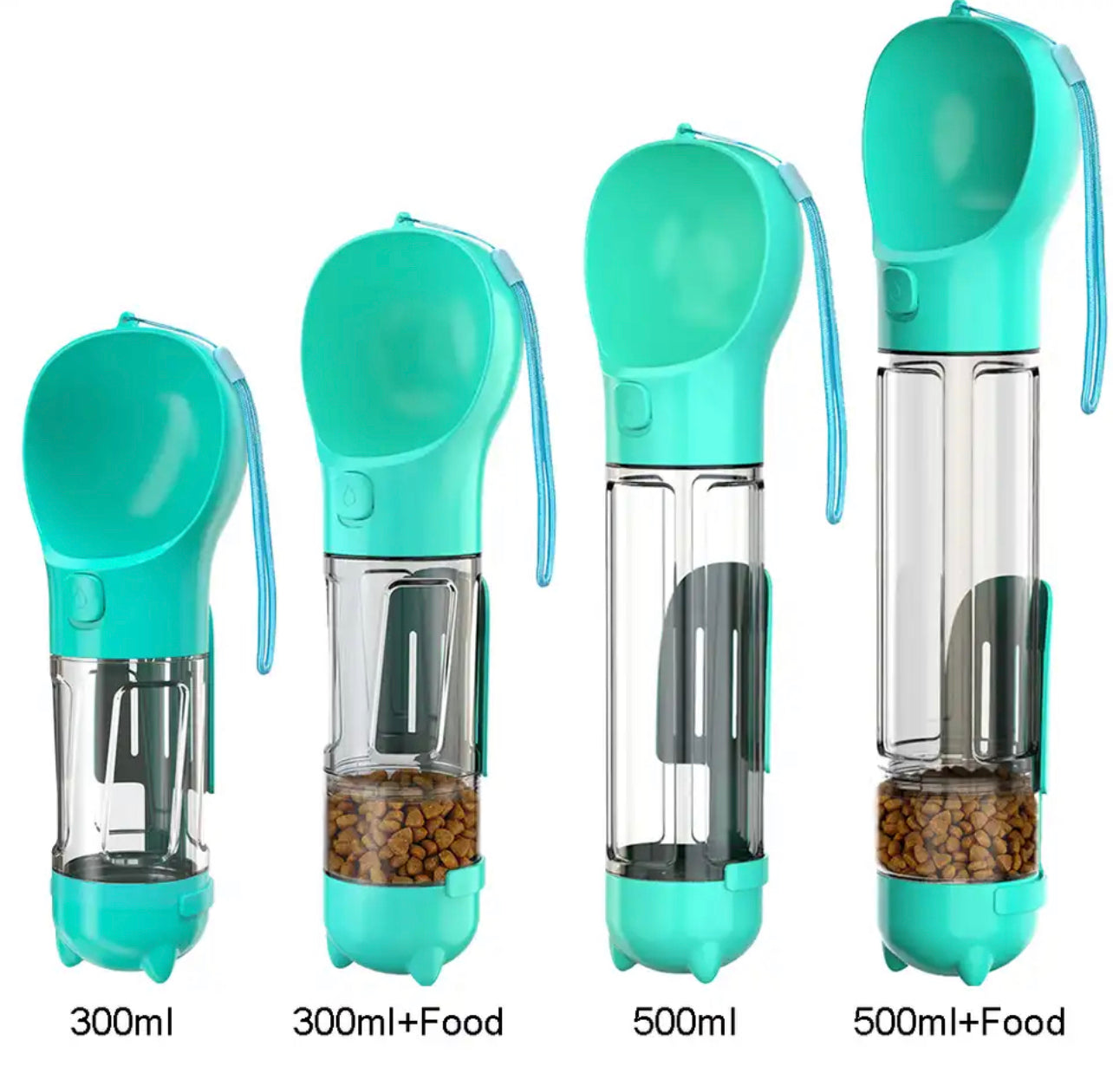 Dog Water Bottle Food Feeder 5 in 1