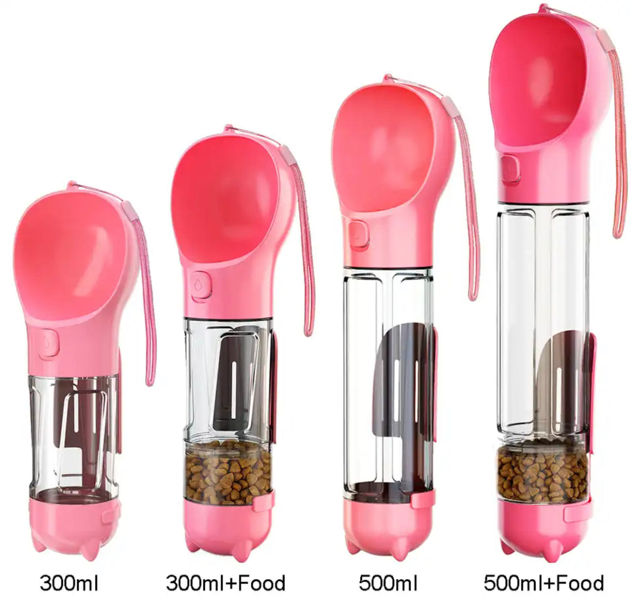 Dog Water Bottle Food Feeder 5 in 1